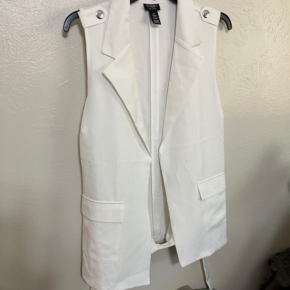 Never worn white vest